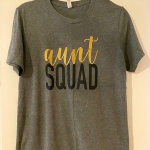 Woman’s cut “Aunt Squad” graphic t-shirt